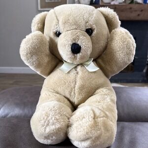 Dakin Cuddles Bear Plush Stuffed Animal 14 Inch Beige 31-6510 Vintage 1979